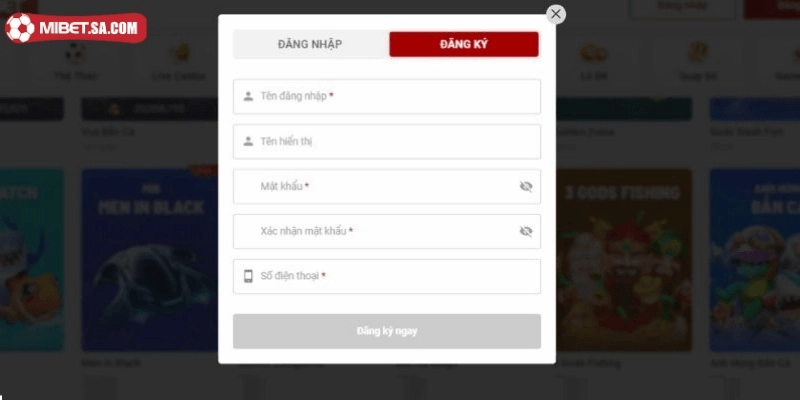 “Đăng ký” nhanh chóng và cực đơn giản